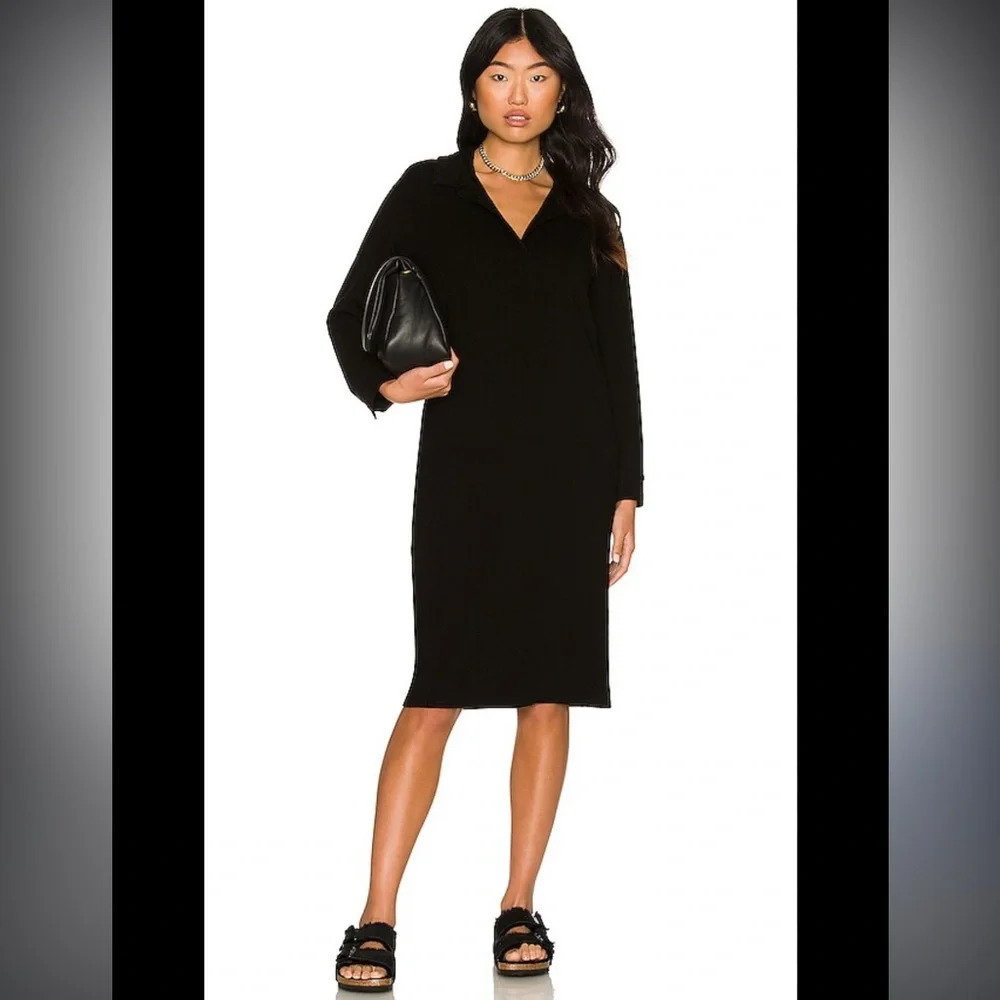 Weekend Stories Lauren Midi Dress in Black, size XS